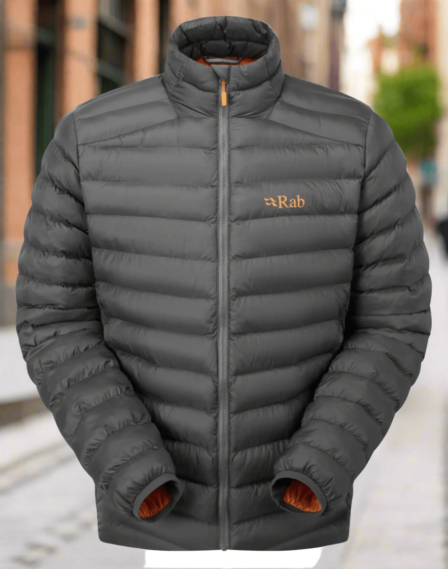 Rab Mens Cirrus Synthetic Insulated Jacket for Hiking Climbing & Skiing - Graphene - X-Large