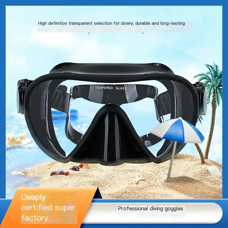 High-Definition Adult Diving Mask with Silicone Frame