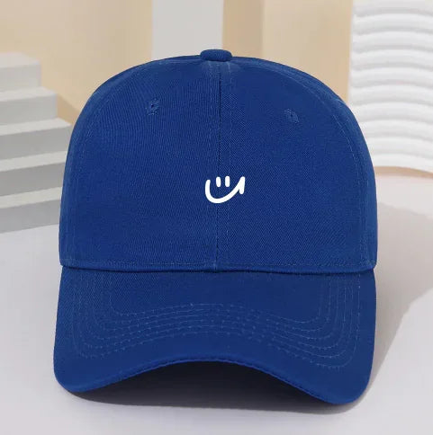 Vibes Baseball Cap with Smiley Face Design (One Piece)