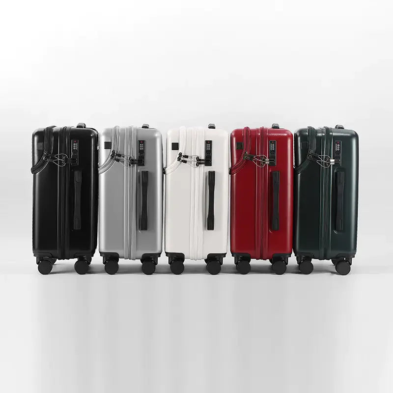 20-Inch Multifunctional Travel Suitcase with Cup Holder.