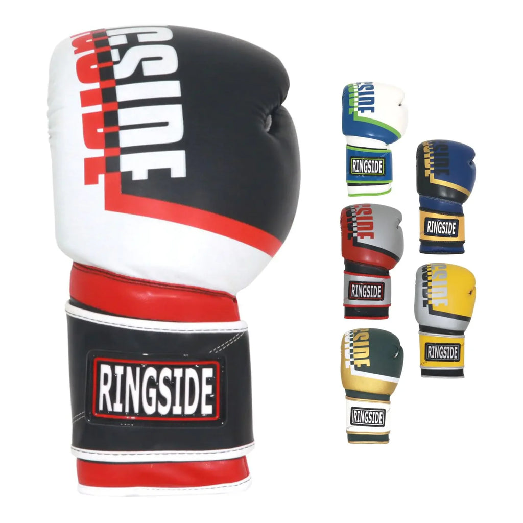 Ringside Bullet Sparring Boxing Gloves - High-Performance Synthetic Leather for Boxing MMA Muay Thai - Secure Fit Ventilated Comfort for Men & Women Ideal for Training & Combat Sports.
