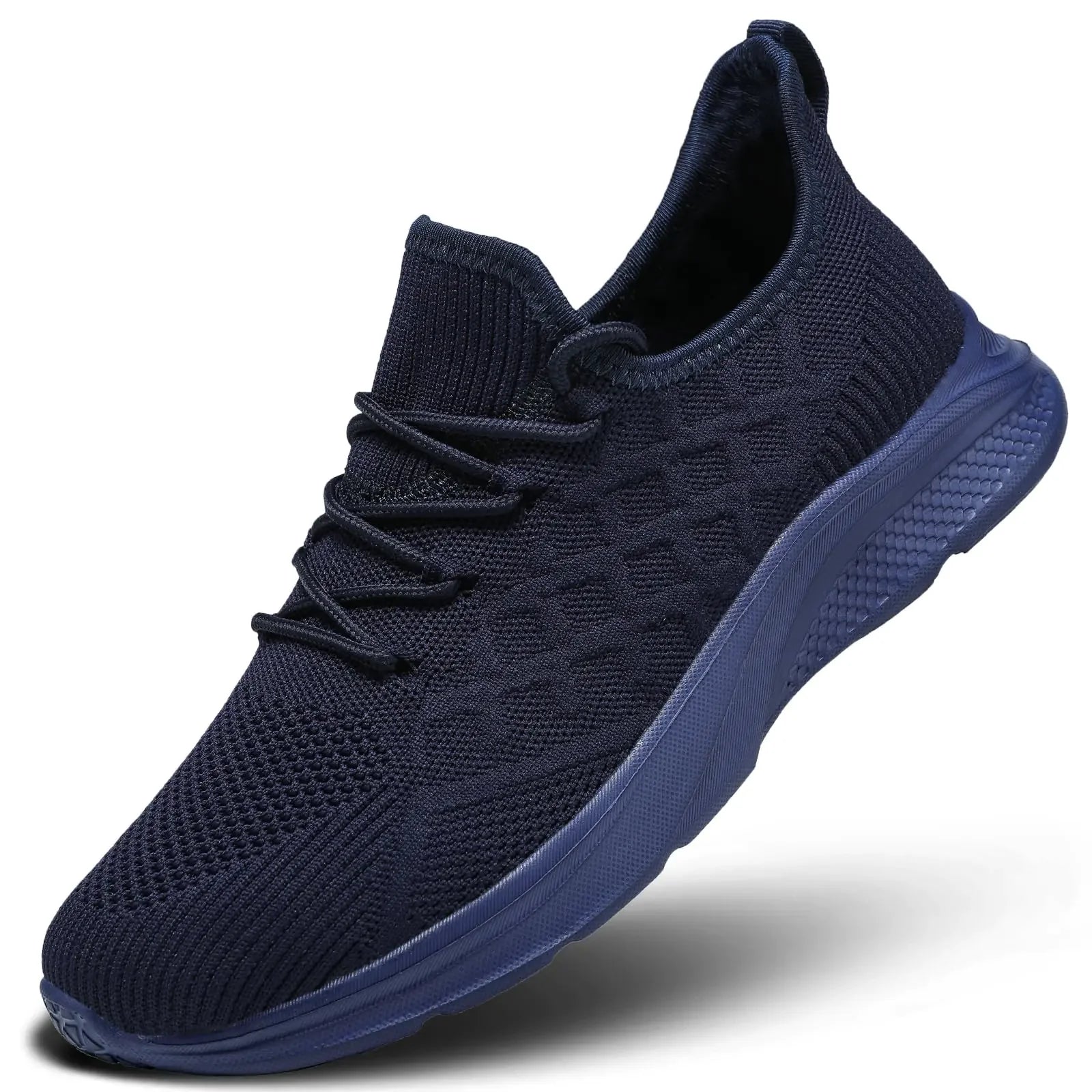 Mens Walking Shoes Lightweight Mesh Running Shoes Fashion Tennis Sneakers Comfort Gym Workout Soft Sole Blue.
