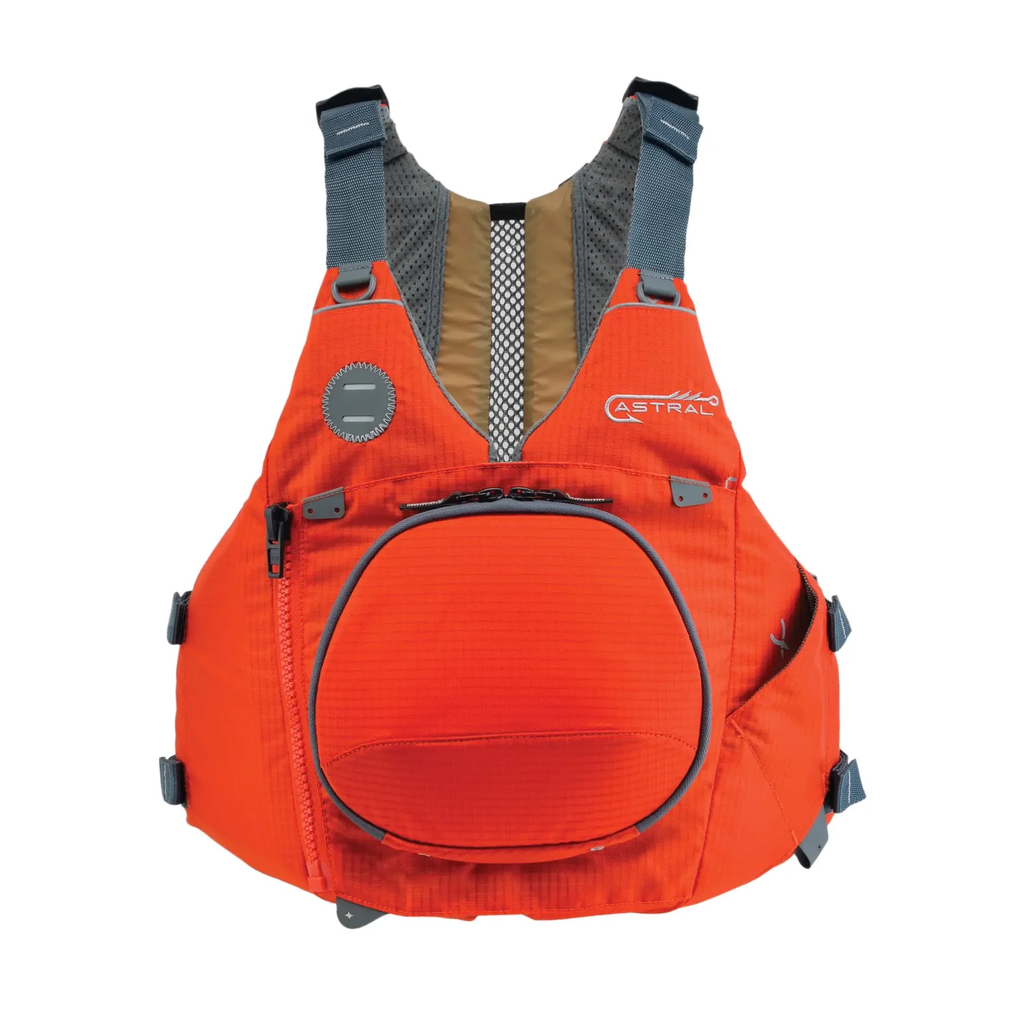 Astral Sturgeon Life Jacket PFD for Kayak Fishing Recreation and Touring Burnt Orange L/XL.